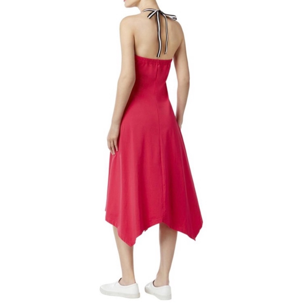 Cynthia Rowley Womens Red Halter Handkerchief Style Dress Size Medium NWT - Picture 3 of 15